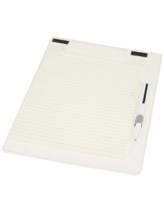 Portablocco formato A4 con chiusura magnetica e penna a sfera in materiale riciclato certificato RCS (inchiostro nero) Clast