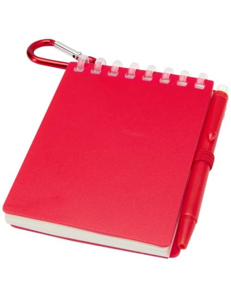 Set blocco note con copertina morbida in materiale riciclato e penna a sfera (inchiostro blu) per attività all'aperto Lig Min