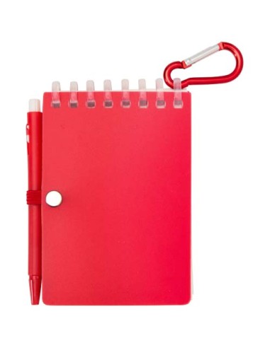 Set blocco note con copertina morbida in materiale riciclato e penna a sfera (inchiostro blu) per attività all'aperto Lig Min