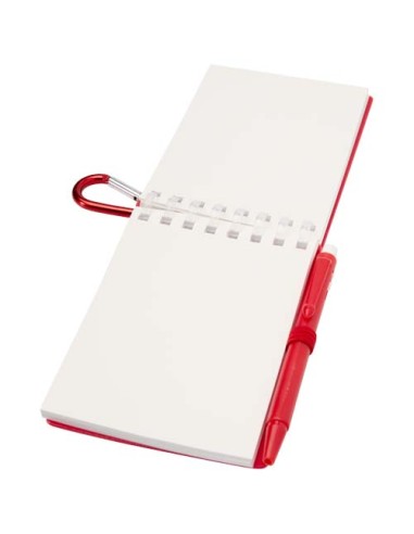 Set blocco note con copertina morbida in materiale riciclato e penna a sfera (inchiostro blu) per attività all'aperto Lig Min