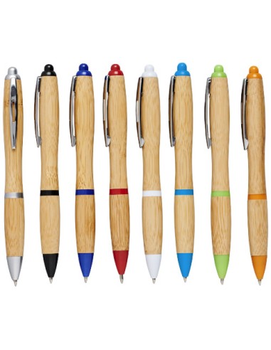 Penna a sfera in bambù Nash (inchiostro blu)