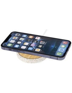 Stazione di ricarica wireless in bambù da 10 W Terrazzo