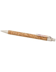 Penna a sfera in sughero e paglia di grano Midar (inchiostro nero)