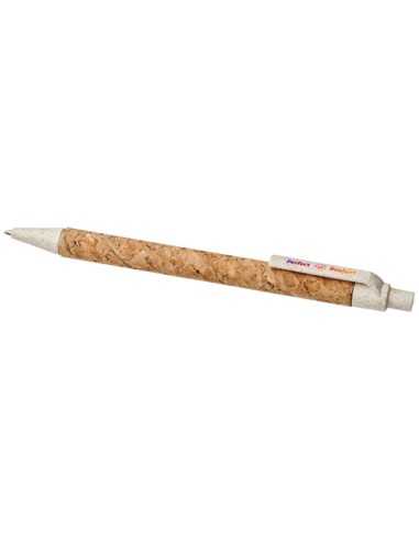 Penna a sfera in sughero e paglia di grano Midar (inchiostro nero)