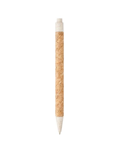 Penna a sfera in sughero e paglia di grano Midar (inchiostro nero)