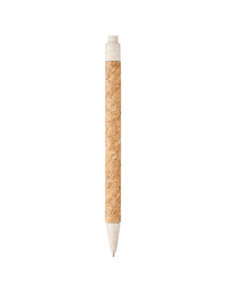 Penna a sfera in sughero e paglia di grano Midar (inchiostro nero)