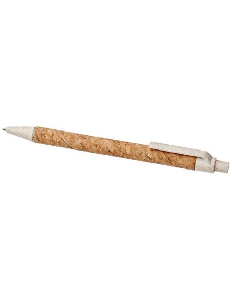 Penna a sfera in sughero e paglia di grano Midar (inchiostro nero)