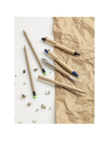 Penna a sfera in carta riciclata Tiflet (inchiostro nero)