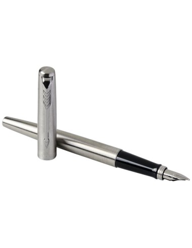 Parker penna stilografica Jotter in acciaio inossidabile (inchiostro blu)