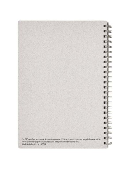 Quaderno formato A5 con rilegatura a spirale Bianco