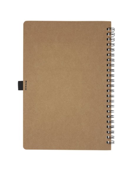 Quaderno Cobble formato A5 con rilegatura a spirale in cartone riciclato e carta di pietra