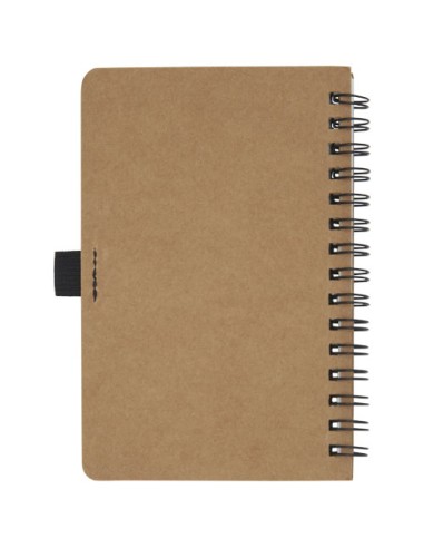Quaderno Cobble formato A6 con rilegatura a spirale in cartone riciclato e carta di pietra