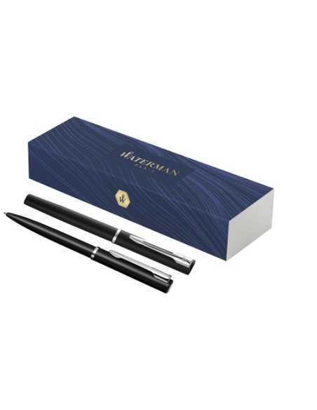 Waterman set penna a sfera e penna roller Allure (inchiostro blu)