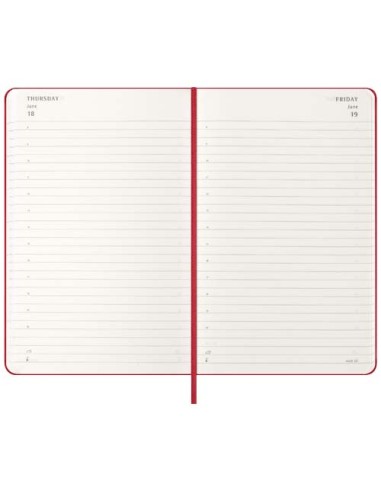 Agenda giornaliera 12 mesi con copertina rigida Moleskine