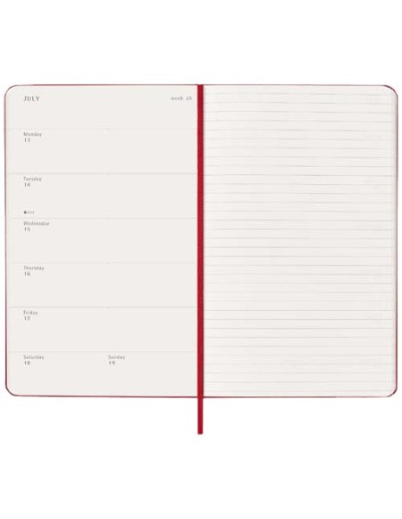 Agenda settimanale 12 mesi formato L con copertina rigida Moleskine