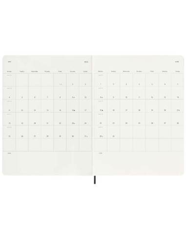 Blocco note 12 mesi formato XL con copertina morbida Moleskine