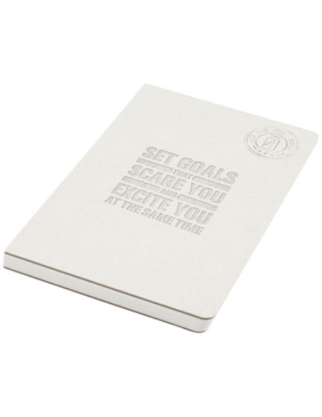 Blocco note senza dorso Dairy Dream in formato A5 realizzato con cartoni del latte riciclati