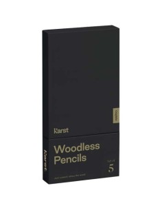 Matite Karst® 2B in grafite senza legno confezione da 5