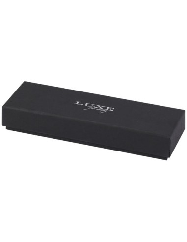 Set regalo con penna a sfera e penna roller in alluminio riciclato Lucetto (inchiostro nero)