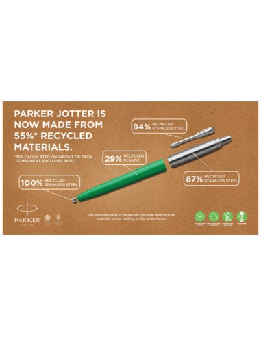 Penna a sfera Parker Jotter Recycled (inchiostro nero)