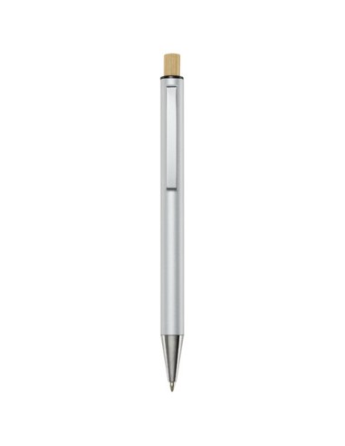 Penna a sfera in alluminio riciclato Cyrus (inchiostro blu)