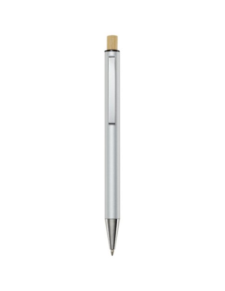 Penna a sfera in alluminio riciclato Cyrus (inchiostro blu)