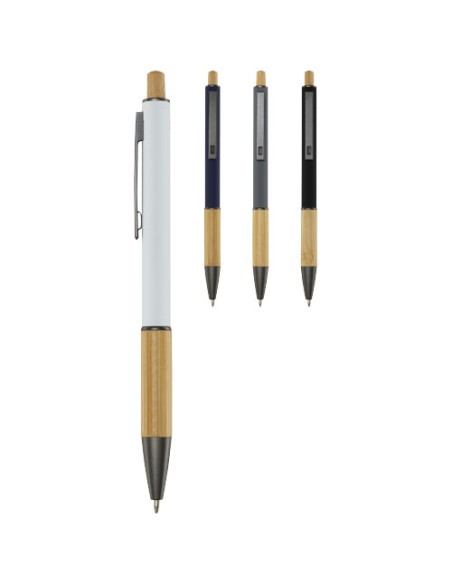 Penna a sfera in alluminio riciclato Darius (inchiostro blu)