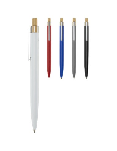 Penna a sfera in alluminio riciclato Nooshin (inchiostro blu)