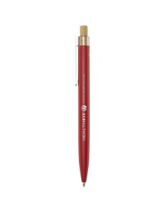 Penna a sfera in alluminio riciclato Nooshin (inchiostro blu)