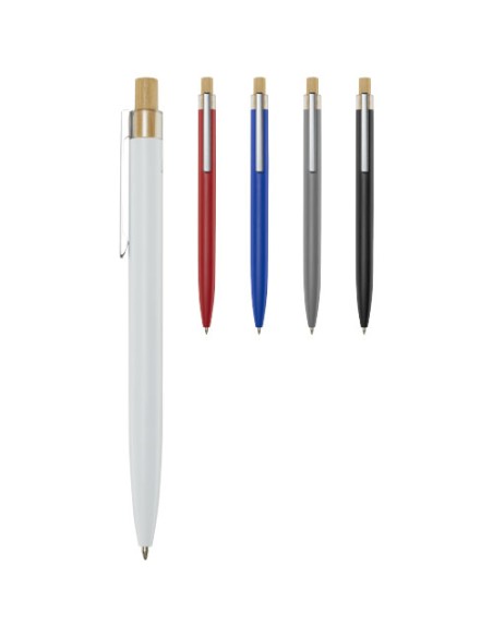 Penna a sfera in alluminio riciclato Nooshin (inchiostro blu)