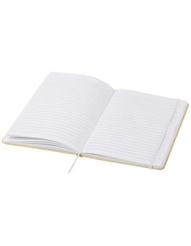 Blocco note formato A5 con copertina rigida di cartone riciclato Nelida