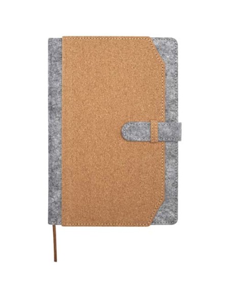 Blocco note formato A5 in sughero e feltro riciclato Viviana