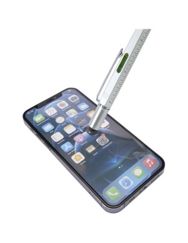 Penna multifunzione in alluminio riciclato Dora (inchiostro nero)