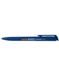 Penna a sfera in plastica riciclata Lucia (inchiostro blu)