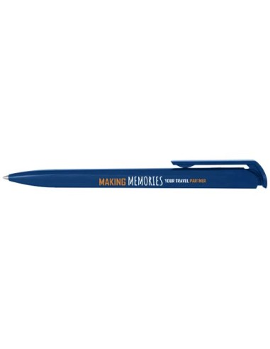 Penna a sfera in plastica riciclata Lucia (inchiostro blu)