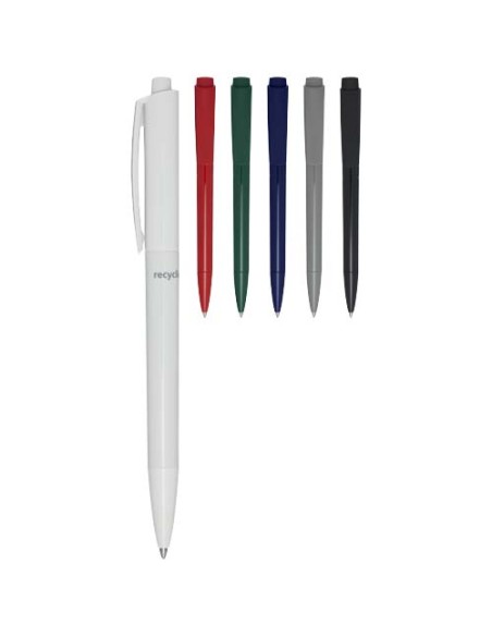 Penna a sfera in plastica riciclata Martha (inchiostro nero)