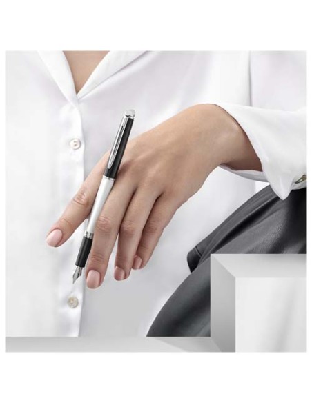 Penna stilografica colorata con finiture in palladio Hemisphere (inchiostro blu)