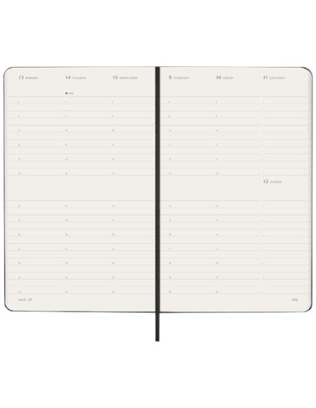 Agenda verticale 12 mesi formato L con copertina rigida Moleskine