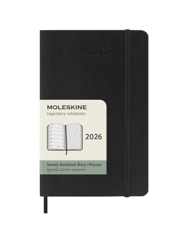 Agenda settimanale tascabile 12 mesi con copertina morbida Moleskine