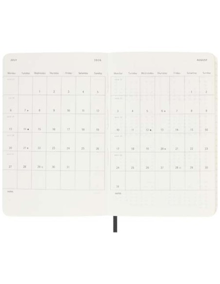 Agenda settimanale tascabile 12 mesi con copertina morbida Moleskine