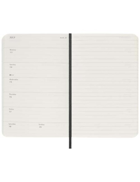 Agenda settimanale tascabile 12 mesi con copertina morbida Moleskine