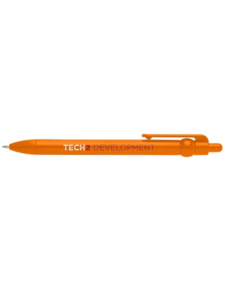 Penna a sfera in plastica riciclata Fidget (inchiostro nero)