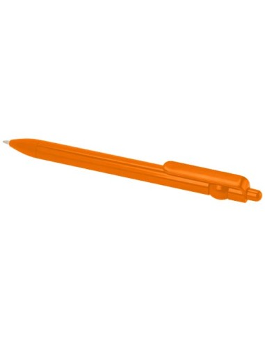 Penna a sfera in plastica riciclata Fidget (inchiostro nero)