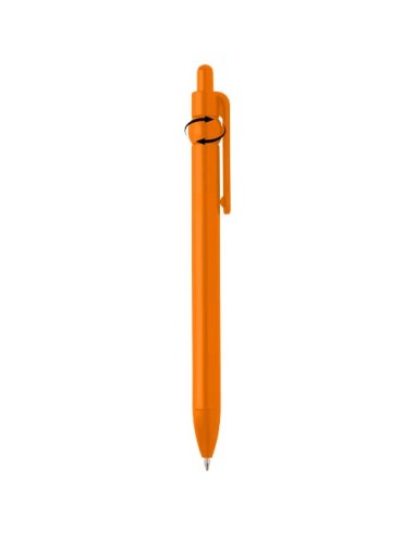 Penna a sfera in plastica riciclata Fidget (inchiostro nero)