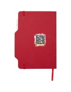 Blocco note formato A5 con copertina rigida e combinazione di penna e matita Nexus