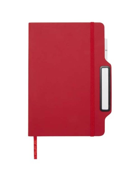 Blocco note formato A5 con copertina rigida e combinazione di penna e matita Nexus