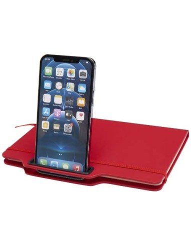 Blocco note formato A5 con copertina rigida e combinazione di penna e matita Nexus