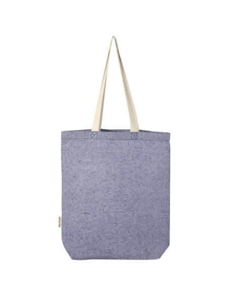 Tote bag in cotone riciclato da 150 g/m² con tasca frontale Pheebs - 9L