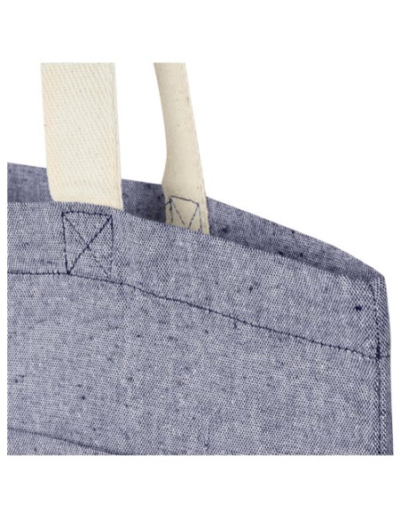 Tote bag in cotone riciclato da 150 g/m² con tasca frontale Pheebs - 9L