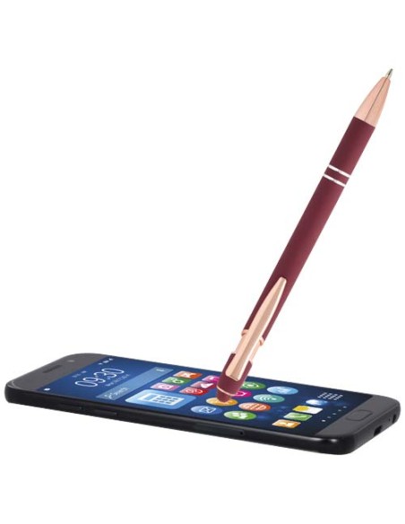 Penna a sfera con finitura oro rosa Nanna (inchiostro blu)